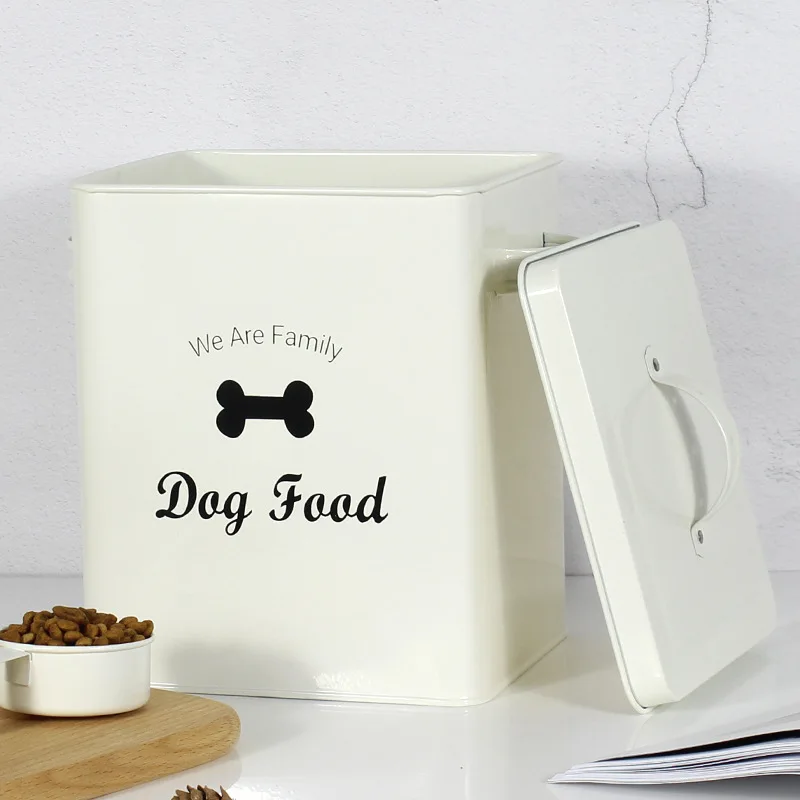 Hot Sale Airtight Moisture-proof Large Capacity Metal Pet Food Storage