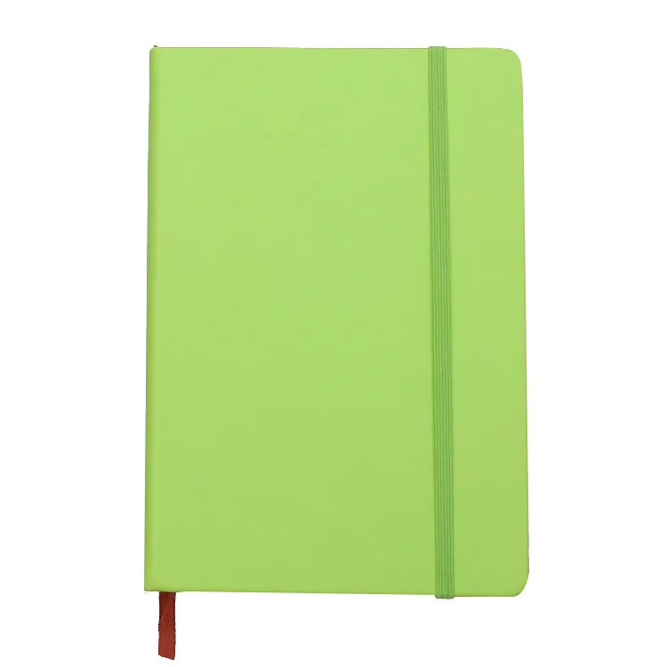 Custom A5 PU leather notebook with elastic band pu leather notebook with logo
