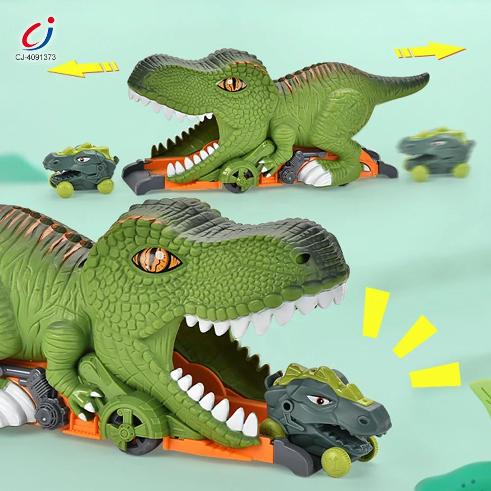 Chengji jouets building slot toy dinosaur railway train track flexible toys diy electric rail track train gift toys for boy