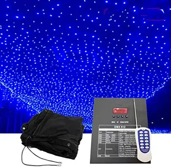 Stage Disco DJ Wedding Starry Sky Cloth Background Star Led Light Curtain With DMX Control For Decoration Backdrop