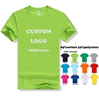 Clothing T-shirt Printing 65% Cotton 35% Polyester Graphic Tee OEM Design Mens Clothing Custom T Shirt Printing
