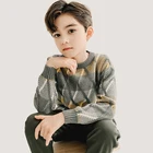 Baby Boy Baby Sweater 2021 Custom Intarsia Knit Pullover Kid Sweater Baby Boy Sweater Designs