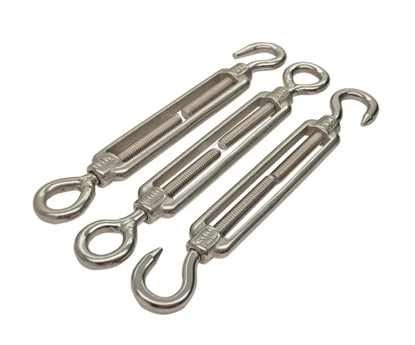 1pcs 5mm Hook to Hook 304Stainless Steel Turnbuckle