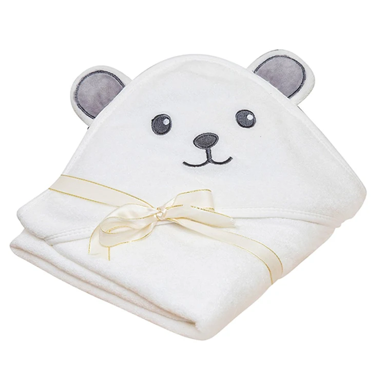 100% cotton terry hooded towel  good absorption kids bath towel