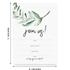 Customized Natural Design Simple Wedding Invitation Card Custom Logo Party Card Printing