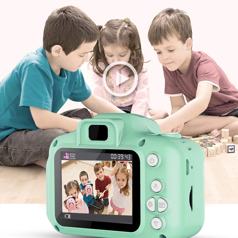 Kids Cartoon Cute Camera 1080P HD Screen Camera Video Toy Outdoor Photography Birthday Gift