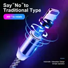 Usb Usb Charging Cable 1m 2m 360 Degree Led Data Type C Micro 8-pin Fast Charging 3 In 1 Magnetic Usb Cable
