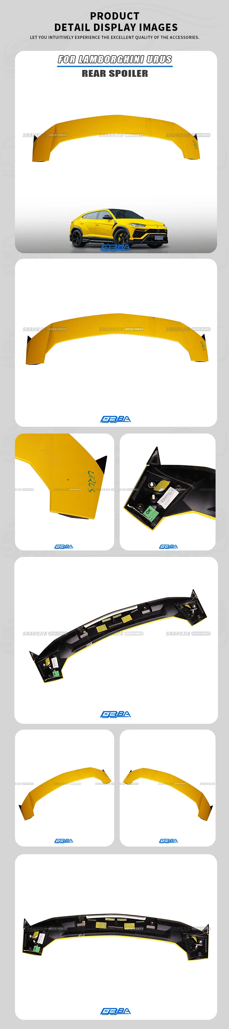 product amazing quality car accessories abs plastic rear wing for lamborghini urus oe 4ml827931 rear roof spoiler body kits spoiler wing-1