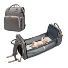 Bag Bed Diaper Bag Multifunctional Portable Custom Tote Backpack Diaper Bag Bed