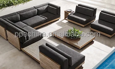 Aluminum casting outdoor garden furniture luxury patio dinning table set