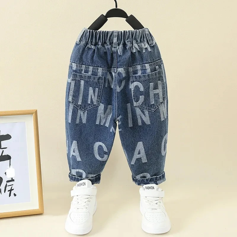 High Quality 2-10 Years Children Black Long Kids Fashion Jeans Pant for Boys Pants&Trousers