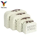 Household Packing Wholesale Design Household Leather Handle Cardboard Suitcase Gift Box For Christmas Packing
