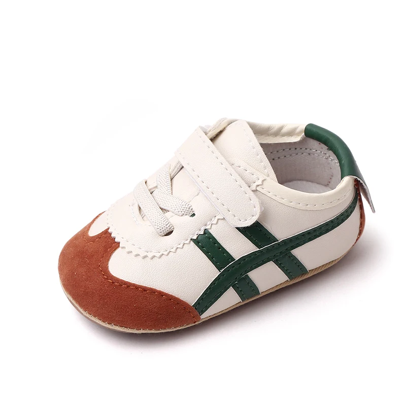 Color Matching Striped Soft Sole Anti-slip and Wear-resistant Casual Sports Baby Shoes details
