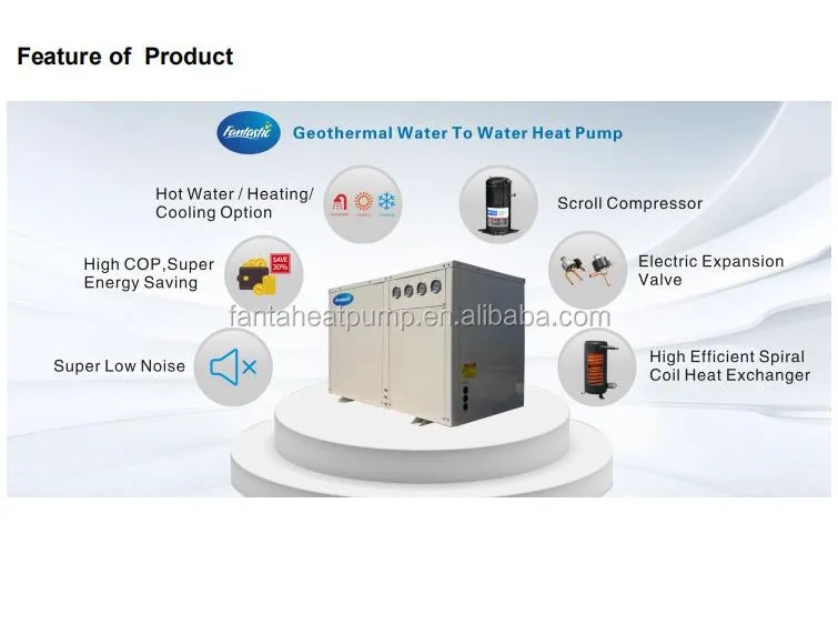 Ground Source Heat Pump, Inverter, 220V, 12kw - detail 2