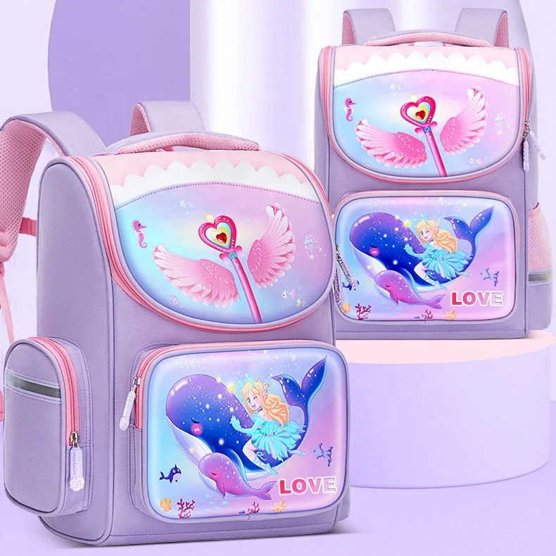 Amiqi HL-001 Waterproof Unicorn Backpack Primary Student School bag Boys And Girls Kindergarten Backpack School Bags For Kids