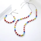 Stone Stone Bead Bracelet Factory Direct Stone Bracelet Natural Jewelry Forte Beads Bracelets Necklace Set