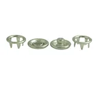 Ring Snap Button 14L 16L 18L 8.2mm 9.2mm 10mm Stainless Steel Ring Prong Snap Button