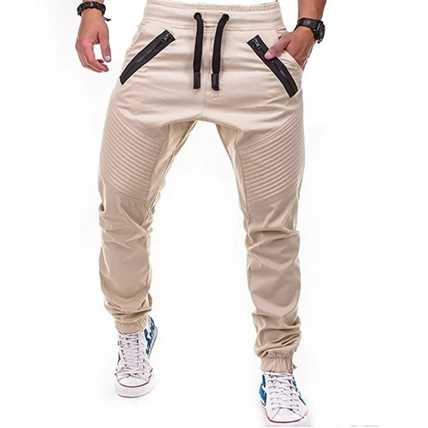 Fashion Men's Sport Joggers High Quality Fitness Pant Casual Fold Sweatpants pantalon
