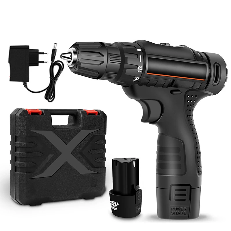 12V Electric Cordless Screwdriver Drill Torque Electric Drilling