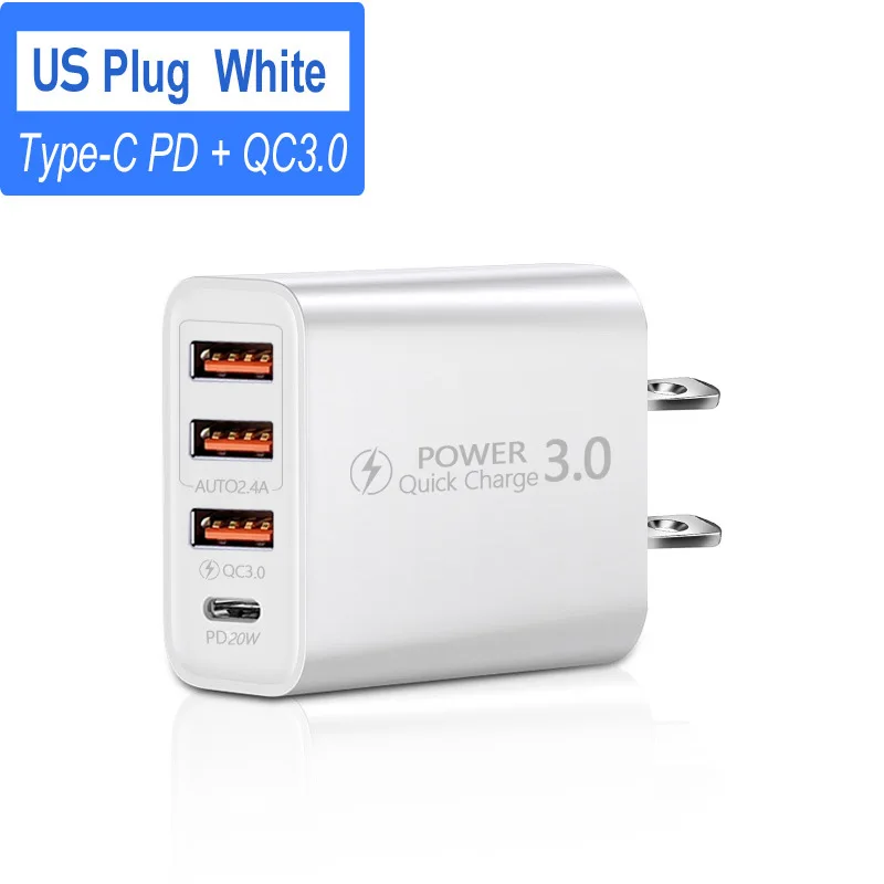 Promo Quick Charger Pd 18 Watt 4 Port Qc 3.0 Usb Type C Diskon 23% Di - Foto 2