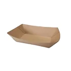 Kraft Paper Disposable Kraft Paper Boat Carton French Fries Cheese Durian Fried Chicken Box Food Packaging Paper Box