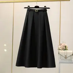 summer pleated colorful plus size knit floral chiffon tulle elastic high waist a line chiffon solid bandage muslim long skirt