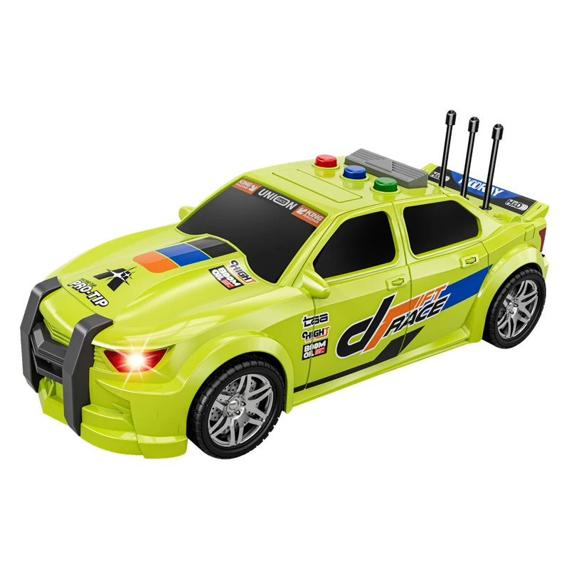 Cool electric racing child mini friction sport car toy with light sound