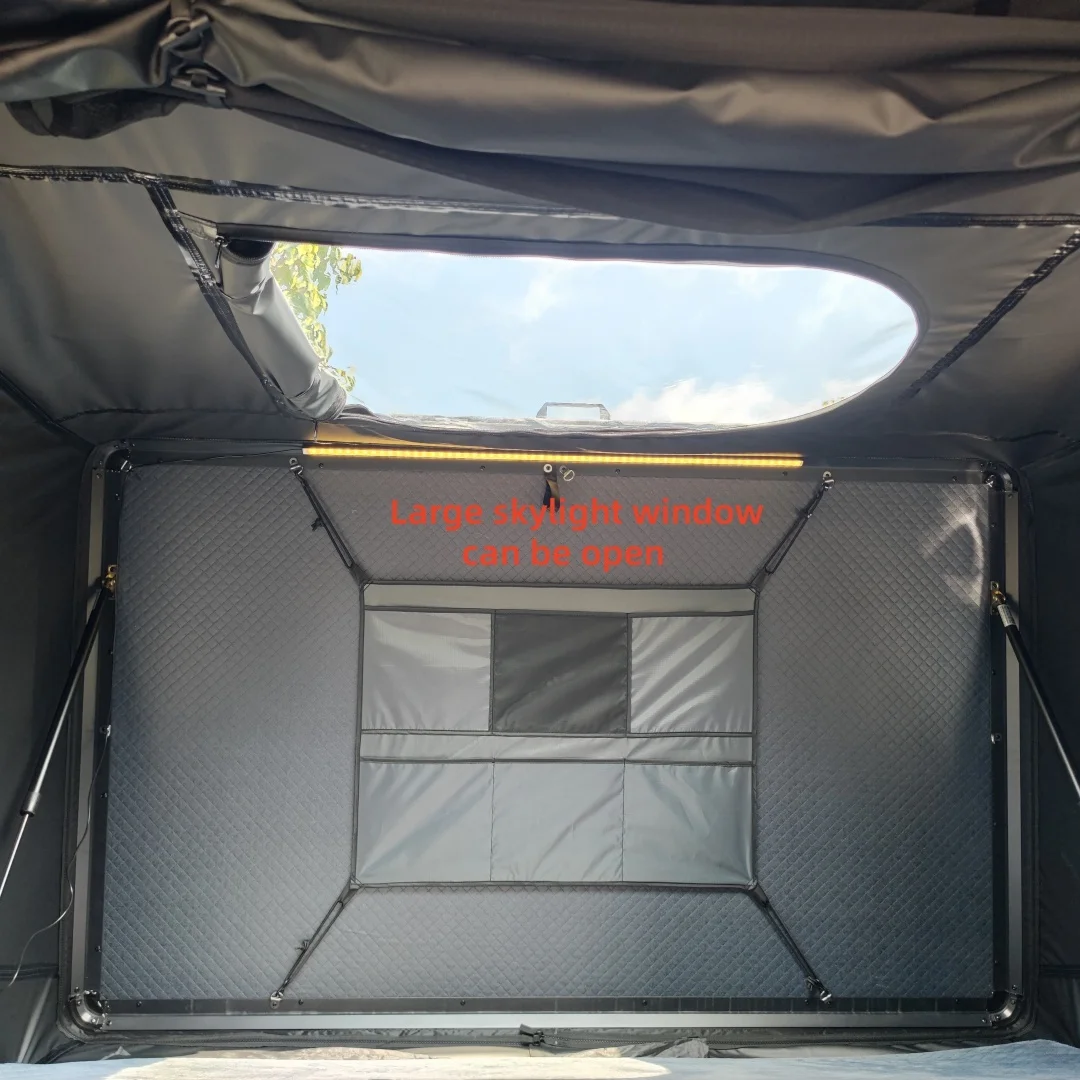Large Space 210x160x110cm Quick Automatic Opening Customizable Roof Top Tent for 4-Person Camping