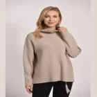Pullover Jumper Dress Designer Adult Sexy Women Higg Neck Pullover
