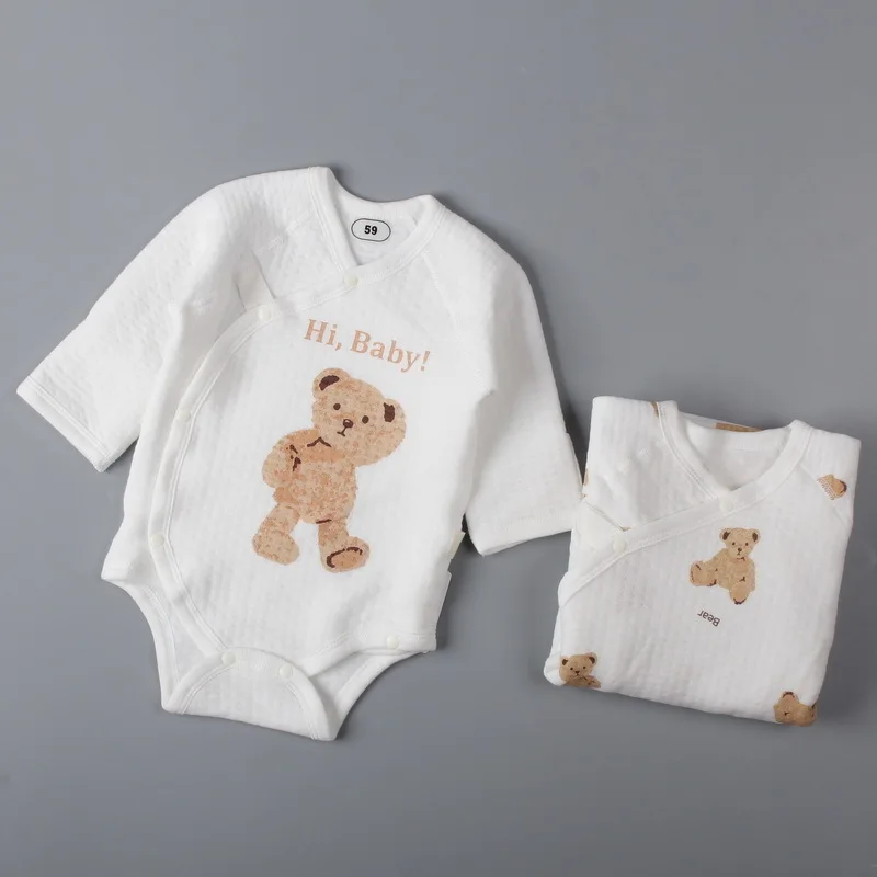 manufacturer Hot Sale Baby Rompers Winter Long Sleeve Girl Boys Pain Baby clothes Baby bodysuit