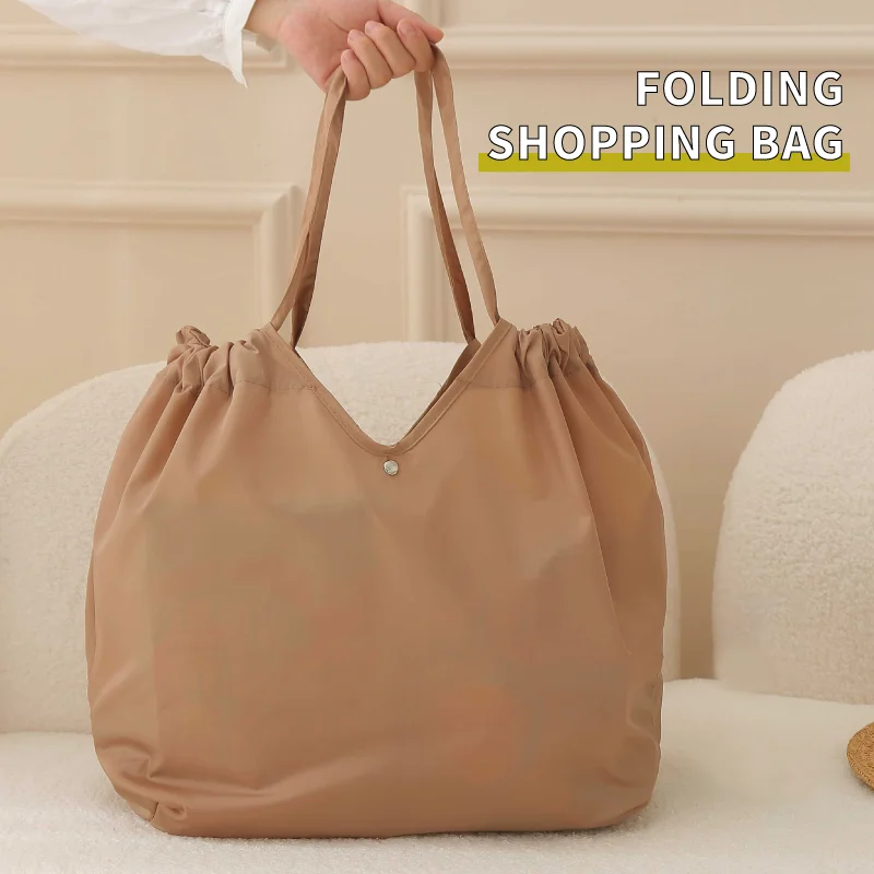 Factory wholesale foldable shopping bag large capacity travel beach protective equipment storage bag tote bag with handle