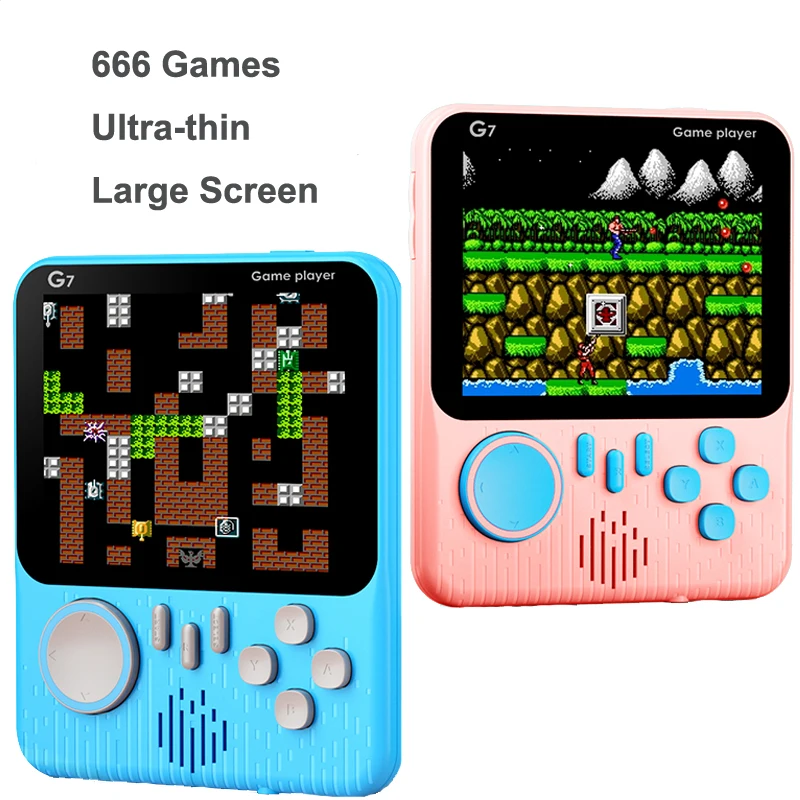 Mini Pocket Handheld Video Game Player with 666 games Portable Game Console Classic Gaming Player Children Gifts