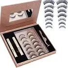 False Eyelashes Best-selling False Eyelashes 2021 Best-selling 3D Magnetic Silk 3 Pairs Of Mixed Set False Eyelashes Suit