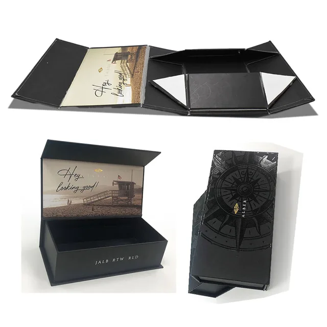 Luxury custom jewelry packaging boxes paper magnetic weddings rigid cardboard perfume gift box package for festival