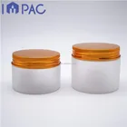 Pet Cosmetic Plastic Cosmetic Jar Frosted PET 4 Oz Plastic Cosmetic Jars Container 120ml 4oz For Pomade