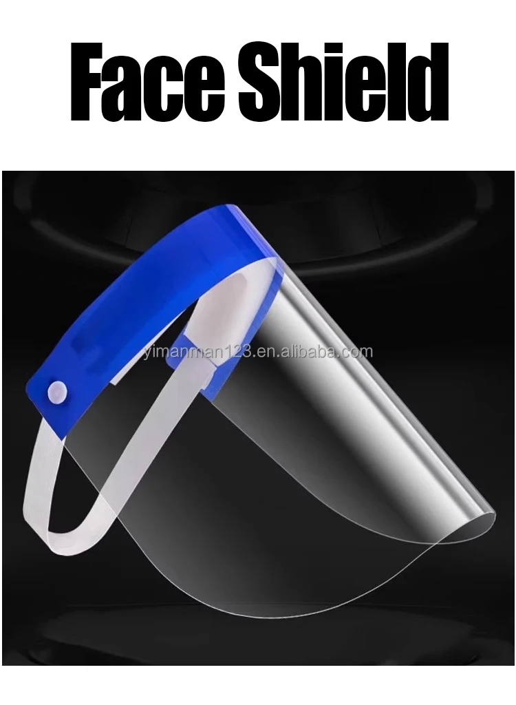 Anti-Fog & Anti-Scratch Plastic Face Shield With Visor Medical Masks for Face Protection & Isolation Protective Face Shield supplier