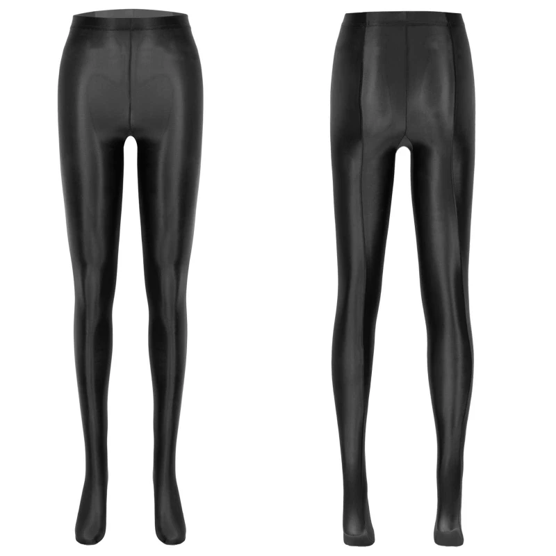 Women Shiny Pantyhose Glossy Transparent Ultra Sheer Pantyhose Ballet