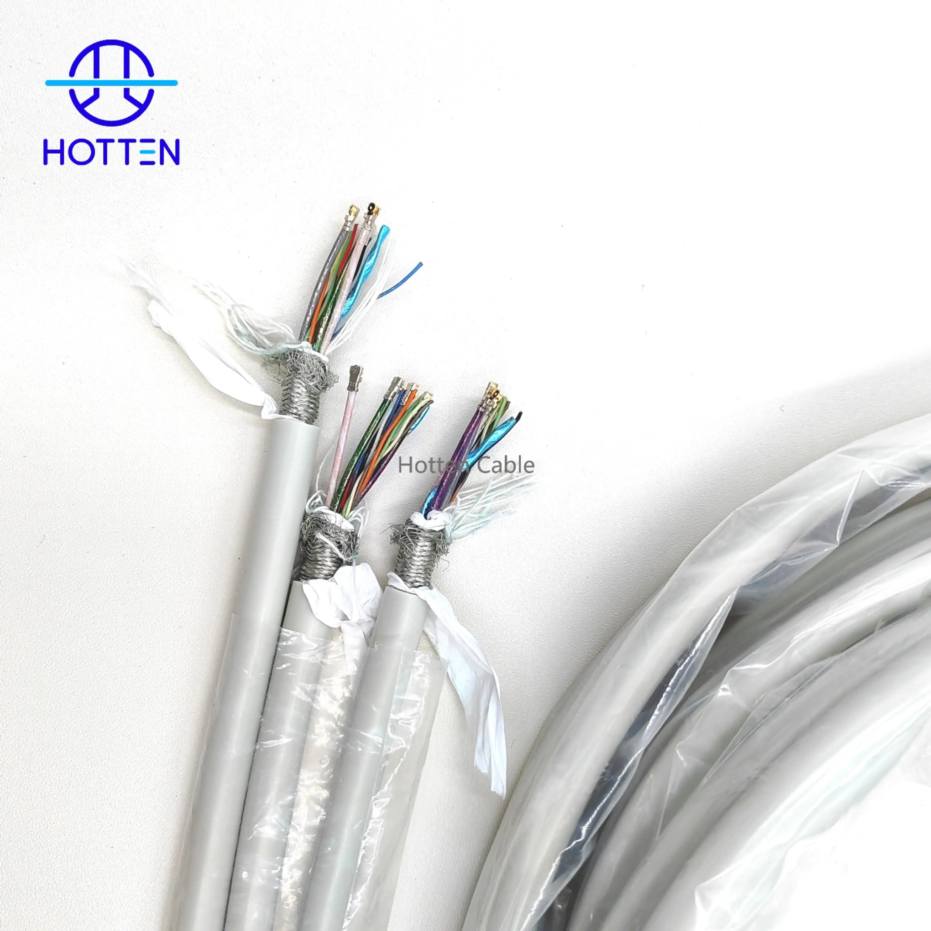 14 core 42mm silicone medical fetal monitor cable with tinned copper conductors-1