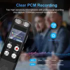 Aomago Noise Reduction Sound Recording Device 48GB Large Memory Digital Voice Recorder Dictaphone MP3 Player