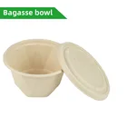 Disposable Compostable Biodegradable Food Packaging Bagasse Food Container With Lid