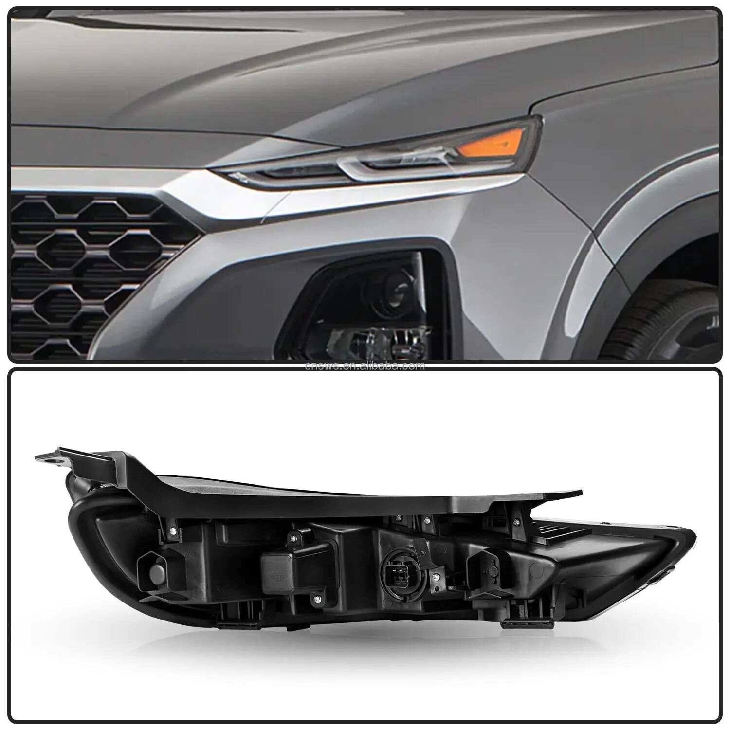 product daytime running lights for 2019 2020 hyundai santa fe led drl headlight oem 92207 s1000 92208 s1000-35