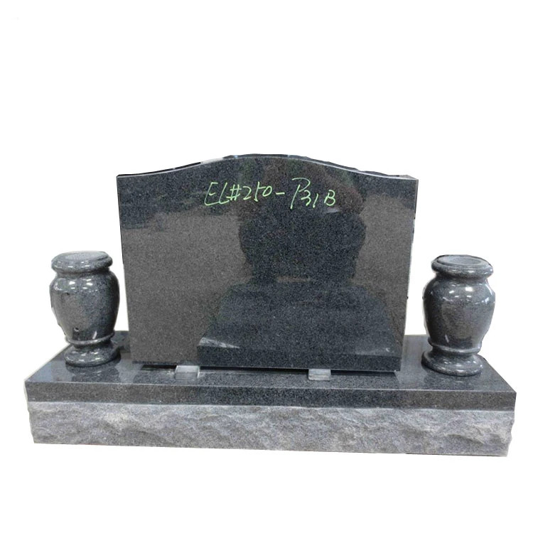 Cheap black granite headstone