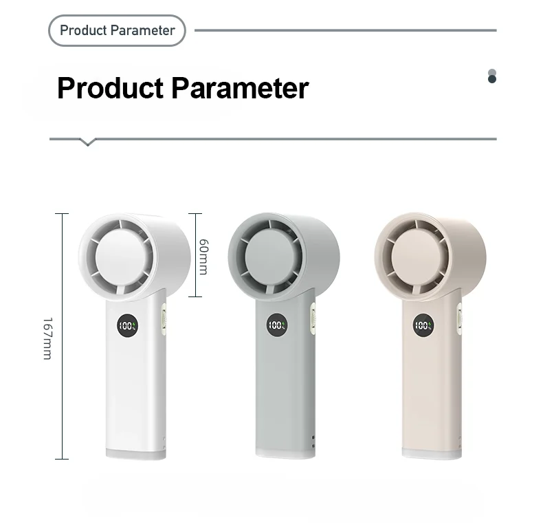 Portable Handheld Mini Fan, DC5.0V, Battery - detail 18
