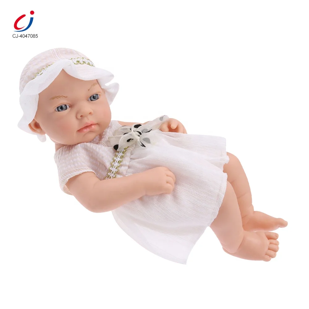 Chengji kid toy manufacture full body silicone baby doll 15 inch reborn dolls silicone newborn baby girl doll