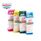 Sweet Free Sample 115g Yummy Rainbow Marshmallow Rope Colorful Floss Sugar Twist Mashmallow With Jam