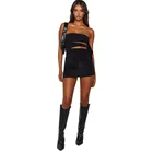 Dress Girl 2021 The New Style Fashion Nightclub Sexy Strapless Rip Lacerating Dress Wrap Girl