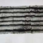 Fur Fur Chinchilla Genuine Chinese Rex Rabbit Fur Plate Dyed Chinchilla Color Fur Throw Rug