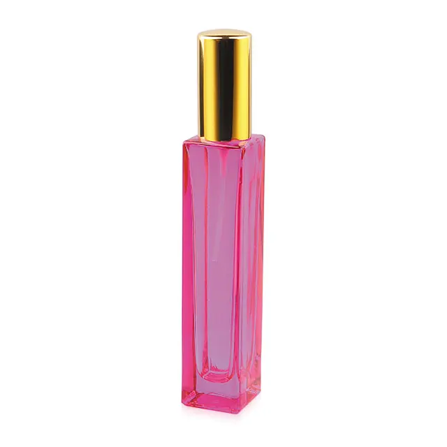 color transparent inner painting 50ml elegant empty wholesale glass perfume bottle