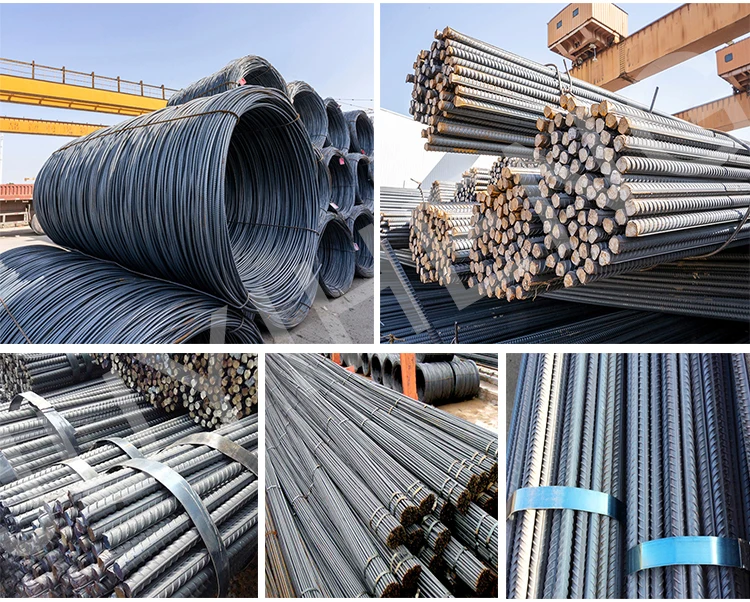Construction Deformed Steel Rebar HRB400 HRB500 Metal Reinforcement Bar 6mm - 40mm 3