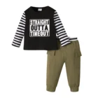 Baby Boy Wholesale Kid Toddler Clothing T Shirt With Long Pants Baby Clothing Set Boy